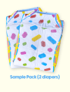 Set of two sample diaper of Kiddo Let's build
 Size-M Type-Pack